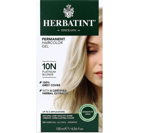 Picture of Herbatint NaturalPlatinum Blonde 10N Haircolour Gel  135ml