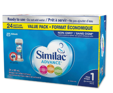 Picture of Similac Advance Step 1 Ready-To-Use Baby Formula, Bottles (0-6 Months) 24x59 mL