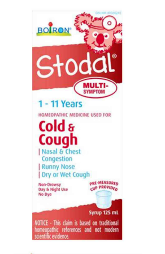 圖片 Boiron  Stodal   1 –11 YEARS  125mL