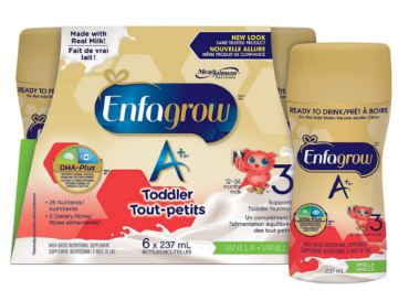 Picture of Enfagrow A+ 3 Toddler Nutritional Drink Ready to Drink Bottles, 6x237mL(Vanilla Flavour )