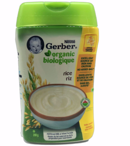 Picture of Nestle Gerber Organic Biologique Rice Riz 208G