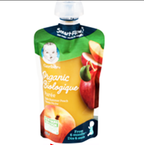 圖片 ORGANIC PURÉE APPLE SUMMER PEACH BABY FOOD果泥