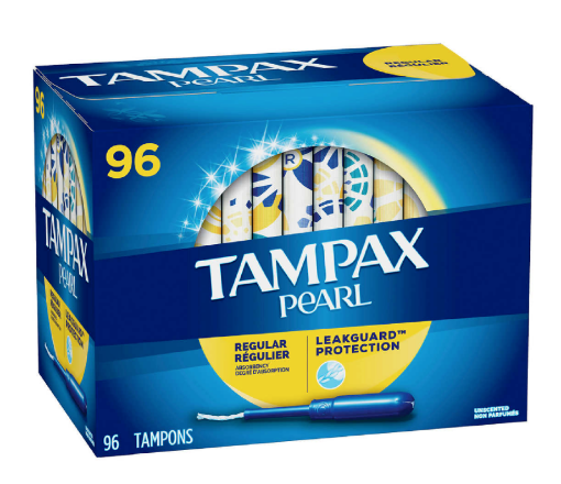 Picture of Tampax Pearl Regular Tampons, 96-pack