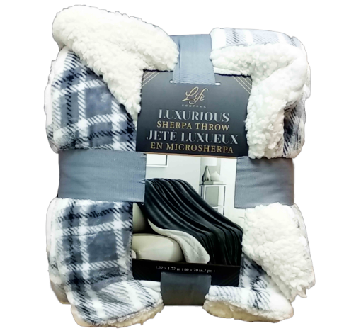 图片  Life Comfort羊羔绒午睡沙发毛毯冬季盖被1.52*1.77M