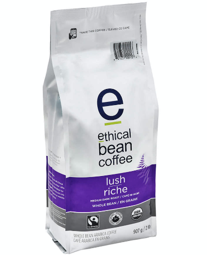 Picture of ETHICAL BEAN ORGANIC LUSH COFFEE BEANS 908 g