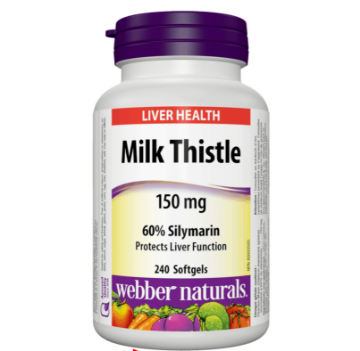 Picture of Webber Naturals-Milk Thistle 150 mg 60% Silymarin