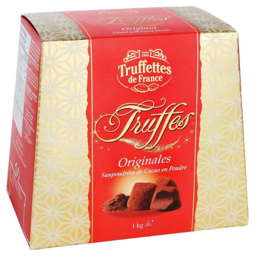 图片  Truffettes 纯可可脂黑松露巧克力 原味2*1kg