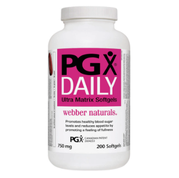 Picture of Webber Naturals PGX Daily Weight Control Softgels 750mg -200-count