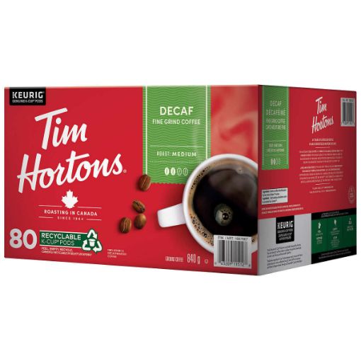 Picture of Tim Hortons Single-serve Decaf K-Cup Pods, Pack of 80