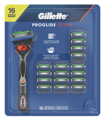 图片  Gillette Fusion Proglide Power，16支装 剃须刀片