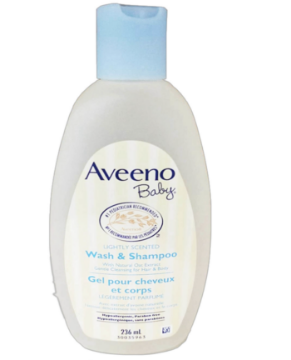Picture of Aveeno Baby Wash & Shampoo, Gentle Cleansing Lightly Scented 236 mL, 