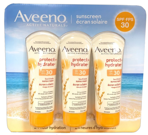 Picture of Aveeno Sunscreen Spf 30 3 x 81mL