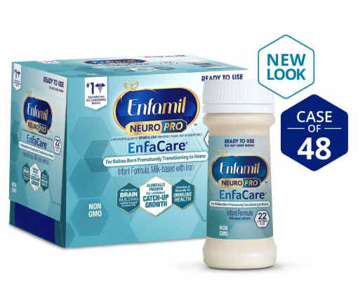 图片  Enfamil A+ EnfaCare 早产婴儿配方,即饮型水奶 (0-12个月) 48x59mL