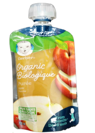 Picture of Gerber Organic Purée, Apple 128 mL 6 month