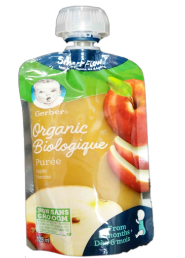 圖片 Gerber Organic Purée, Apple 128 mL 6 month