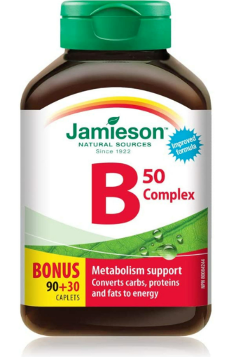 Picture of Jamieson B Complex 50 Regular Strength -120 Caplets