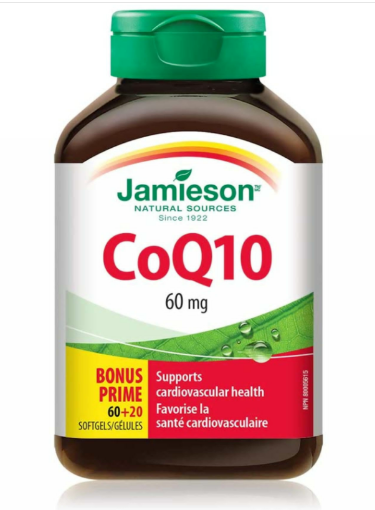 图片  Jamieson 健美生辅酵素 CoQ10 60 mg - 60+20粒