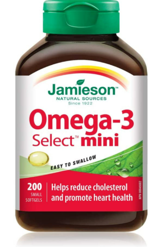 Picture of Jamieson Omega-3 Select Mini (easy-to-swallow)- 200 Softgels