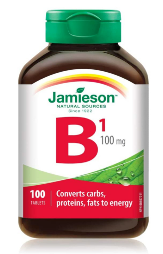 Picture of Jamieson Vitamin B1 100 mg (Thiamine)  100 tablets
