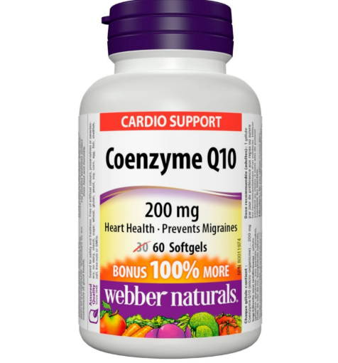 Picture of Webber Naturals Coenzyme Q10 , 200mg-60