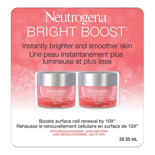 Picture of Neutrogena Bright Boost Gel Cream, Brightening Face Moisturizer, 2 x 50 mL