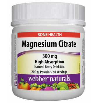 Picture of Webber Naturals Magnesium Citrate 300mg Powder, 200g