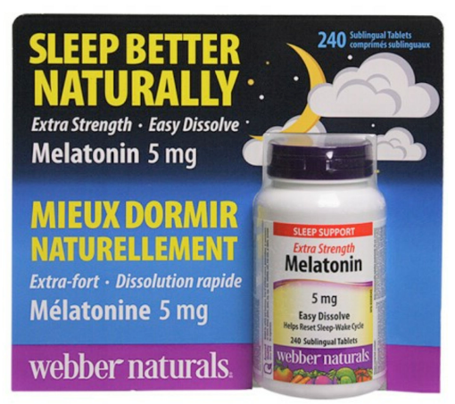 Picture of Webber Naturals Melatonin Sleep Better Naturally 5mg -240 tablets