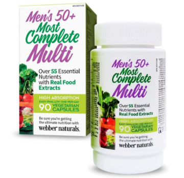 Picture of Webber Naturals Men's 50 Plus Most Complete Multi Vitamin-90 Count