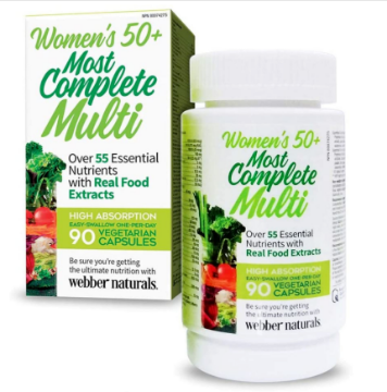 Picture of Webber Naturals Women's 50 Plus Most Complete Multi Vitamin-90 Count