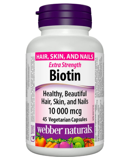 Picture of Webber Naturals Biotin 10000 Mcg, 45 Count