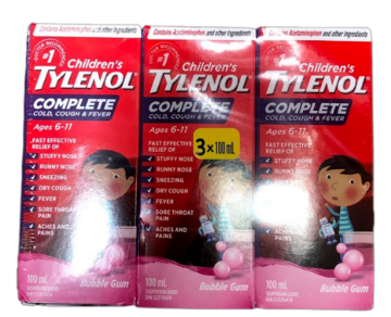 Picture of Tylenol Child Complete 3 x 100mL