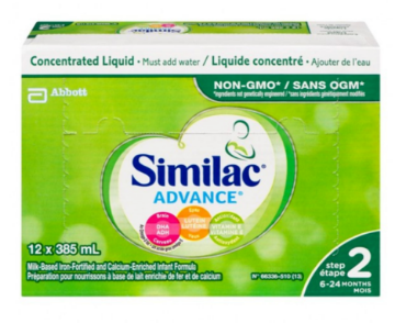 Picture of Similac Advance Step 2 Concentrated Liquid Baby Formula (6-24 Months)-12x385 mL