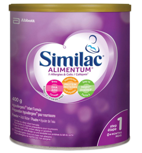 圖片 Similac Alimentum 蛋白質敏感性嬰兒配方含DHA,即喝型水奶 (0+月) -400g