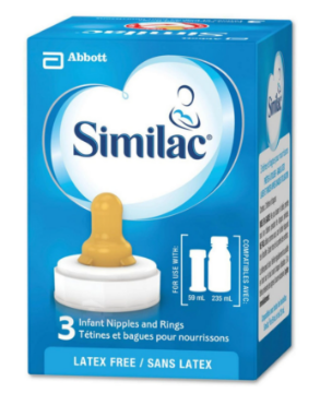 Picture of Similac Infant Standard Flow Nipple and Ring- 3 Pack