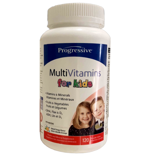 图片  Progressive MultiVitamins for Kids 120 Tablets  儿童 多种维生素120粒