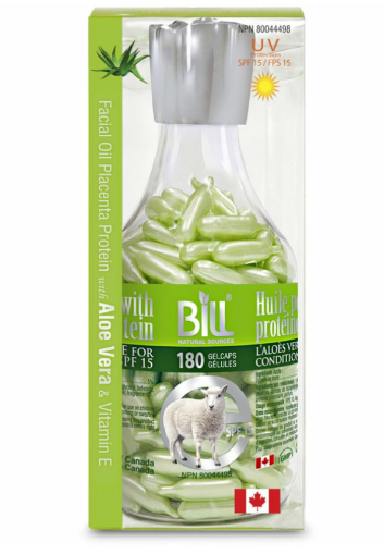 Picture of Bill Natural Sources Lamb Placenta with Aloe Vera & Vitamin E SPF15 180gel  