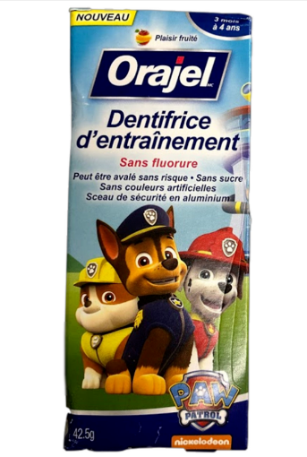 圖片 Orajel PAW Patrol 可吞食無氟 兒童學習牙膏 42.5g