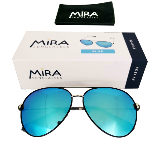 图片  Mira 750 BAviator Blue REVO 飞行员【太阳眼镜】【蓝镜】 