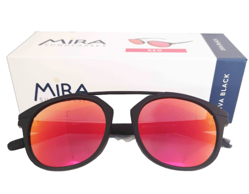 Picture of Mira-811-R DIVA-Black Red REVO Sun Glasses