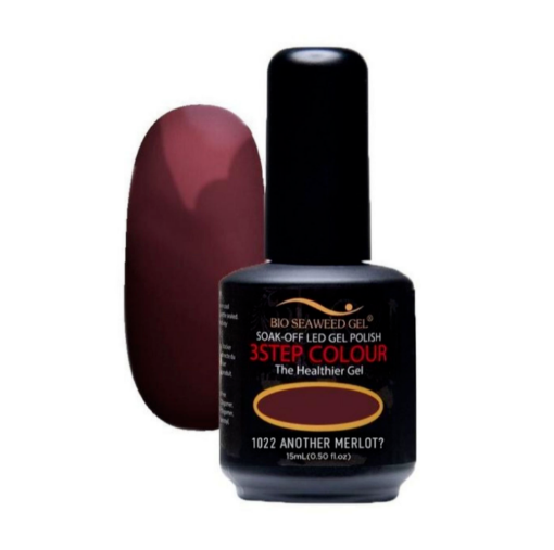 Picture of Bio Seaweed Gel 3 Step Colour Gel Polish #1022 ANOTHER MERLOT? 15ml
