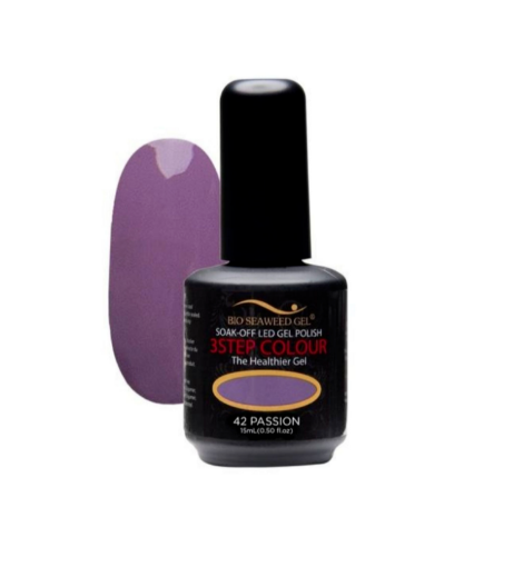 Picture of Bio Seaweed Gel 3 Step Colour Gel Polish #42 PASSION 15ml