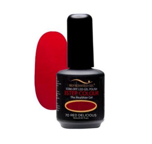 Picture of Bio Seaweed Gel 3 Step Colour Gel Polish #70 RED DELICIOUS 15ml