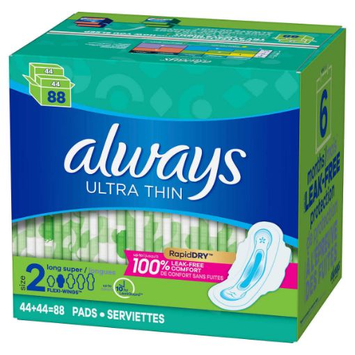 圖片 【国内现货包邮】 Always 超薄衛生巾88片