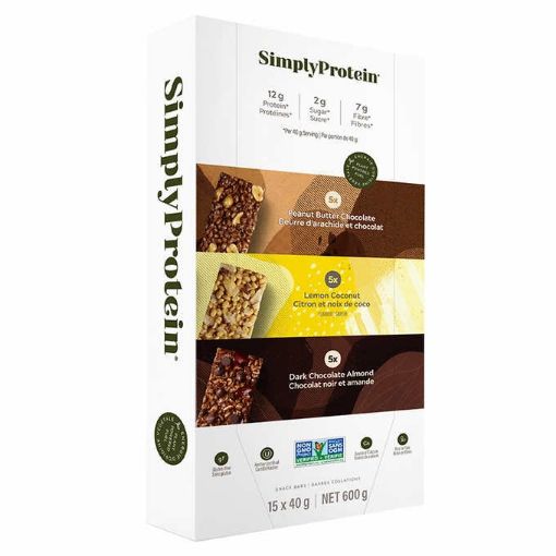 图片  SimplyProtein  能量棒 谷物棒 植物蛋白 15 × 40 g 