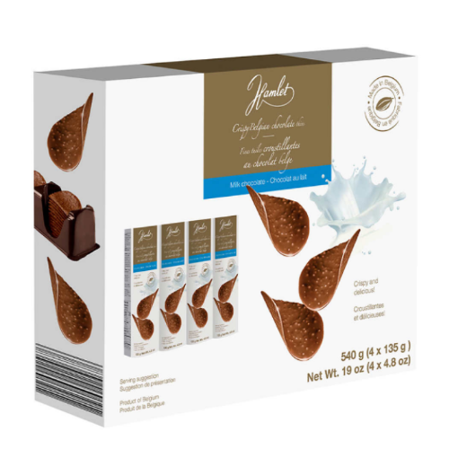 Picture of Crispy Belgian Chocolate Thins 4*135g