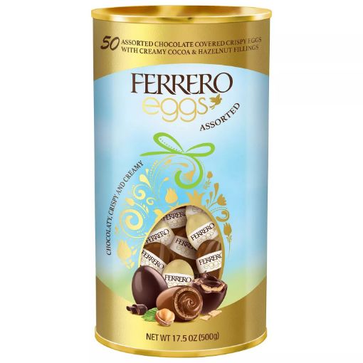 图片  Ferrero 费雷罗巧克力蛋 榛子夹心 可可夹心混合 500g