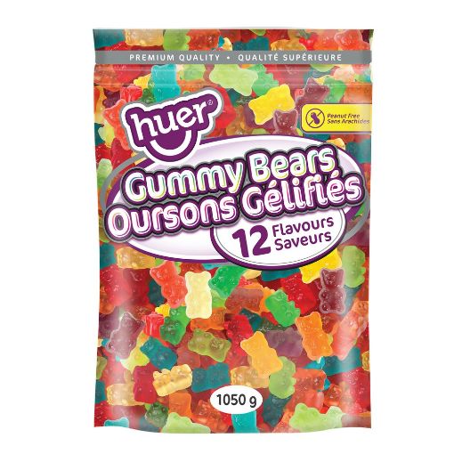 Picture of Huer Gummy Bears 12 flavours 1050g