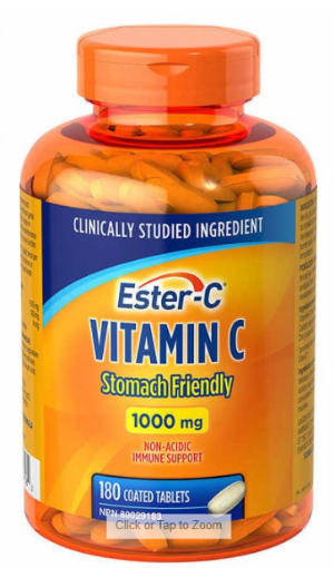 图片  Ester-C 1000 mg  Vitamin C 维生素C 维他命C 180 Tablets