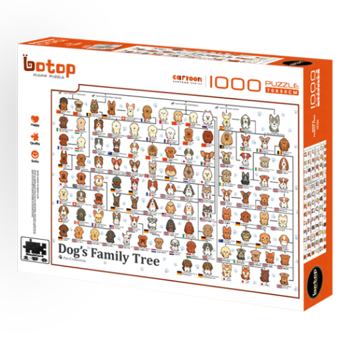 图片  Botop 1000 Piece Dog Family