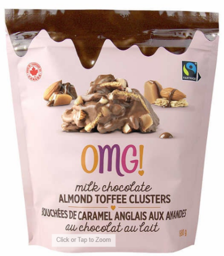 Picture of OMG! Milk Chocolate Almond & Toffee Clusters, 680 g